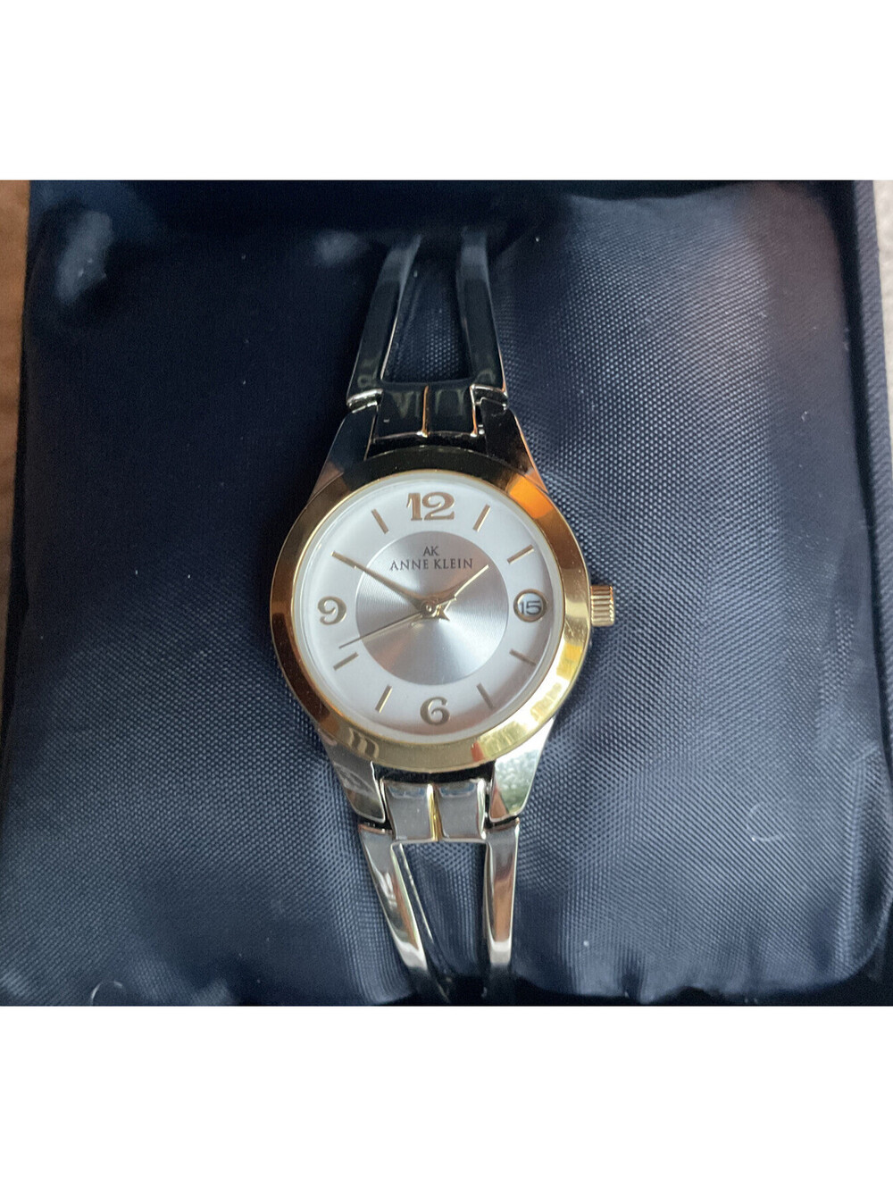 Anne Klein Womens Watch 23mm Two Tone Case And Band With Box S2